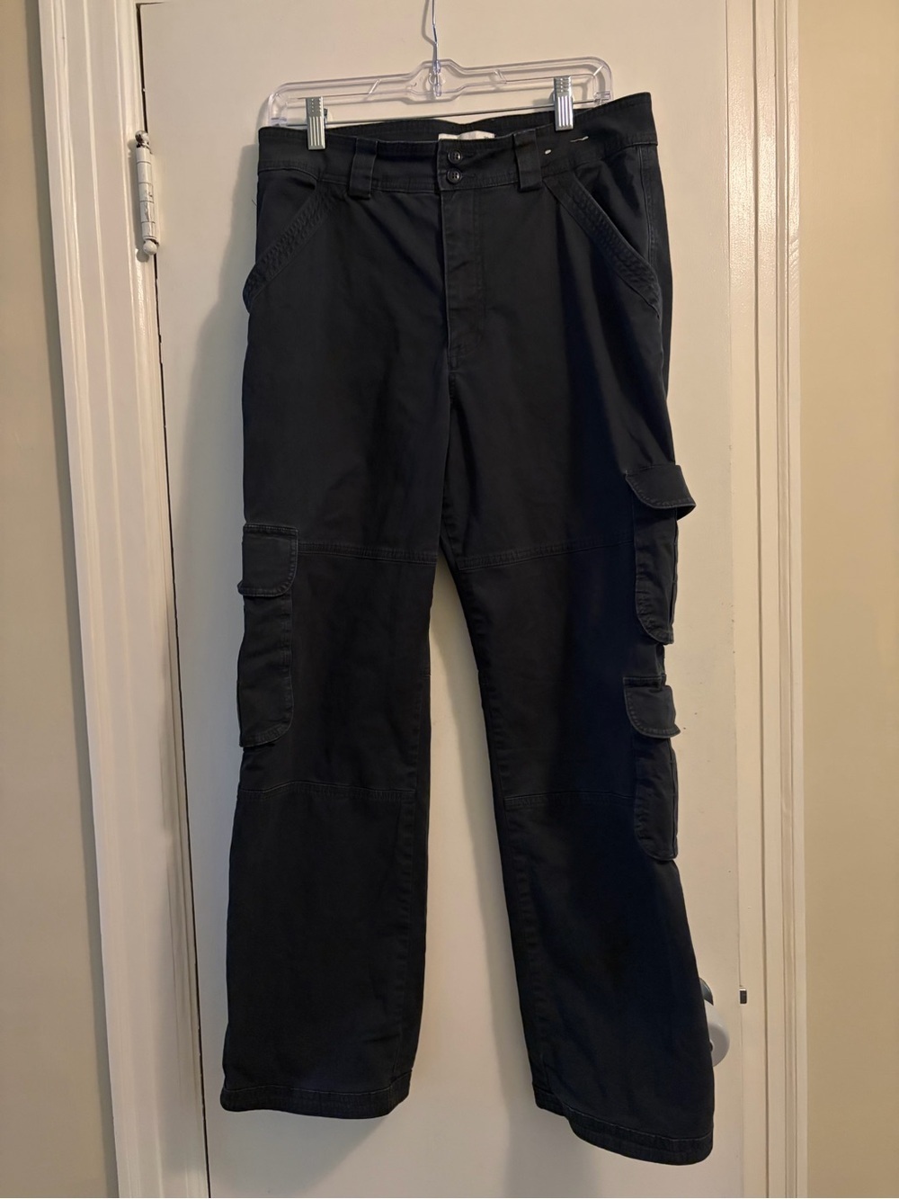 Abercrombie and Fitch Black Tactical Cargo Pants Size 29/8